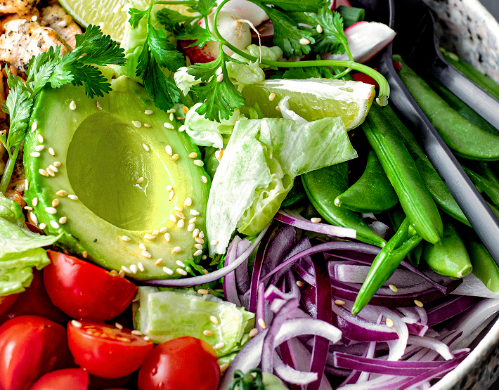 chopped fresh vegetables
