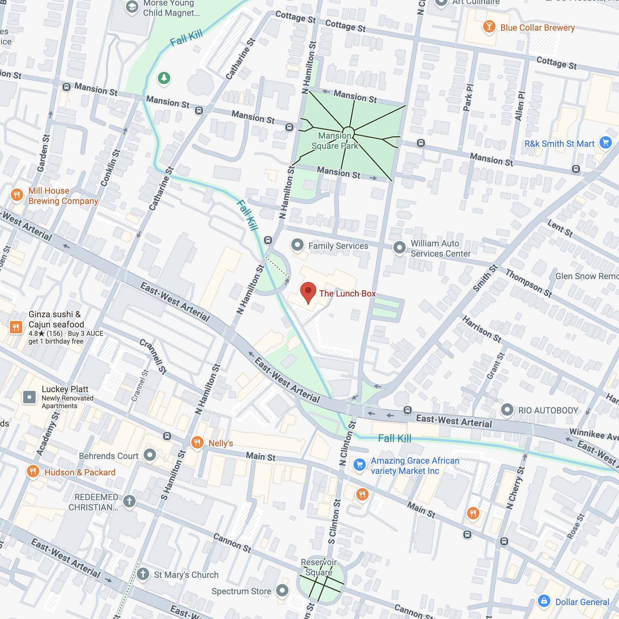 Map of the lunch box location